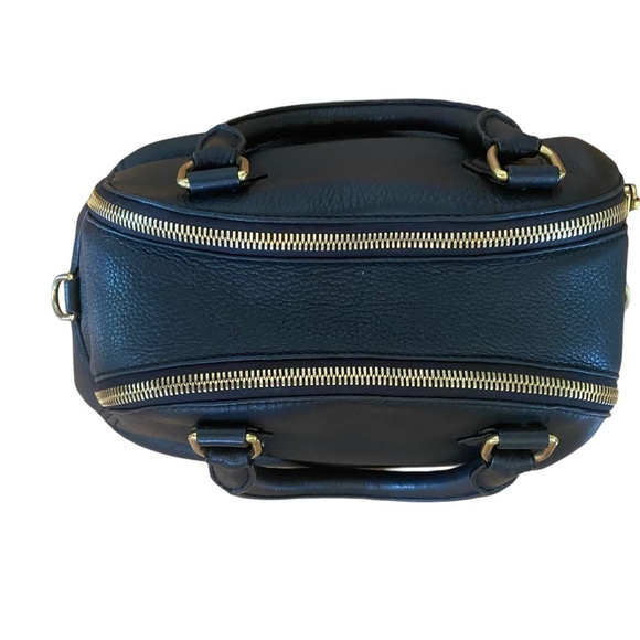 J. Crew Leather Black medium biennial satchel. Handbag w alt shoulder strap - Picture 4 of 13